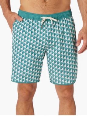 Fair Harbor The Anchor - Green Triangles Size XL Fully Lined